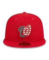 Men's New Era Red Washington Nationals 2023 Fourth of July 59FIFTY Fitted Hat