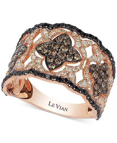 Le Vian Diamond Vintage-Inspired Ring 14k Rose Gold (1-1/3 ct. t.w.)