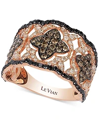 Le Vian Diamond Vintage-Inspired Ring 14k Rose Gold (1-1/3 ct. t.w.)