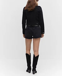 Mango Women's Pocketed Denim Jacket
