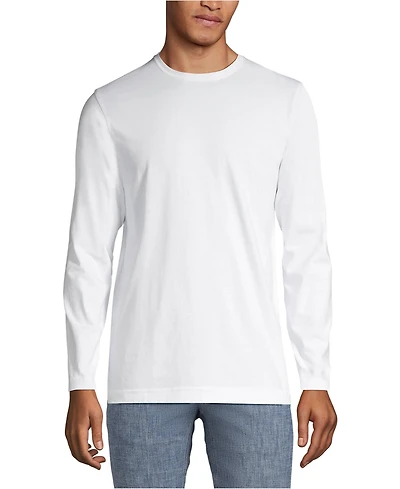 Lands' End Men's Long Sleeve Cotton Supima Tee