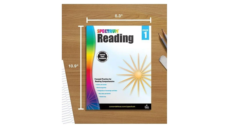 Spectrum Reading Workbook, Grade 1 by Spectrum Compiler