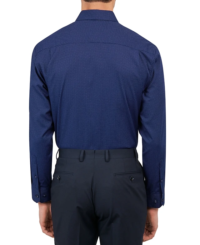 michelsons london dress shirt Michelsons of London Tailored Fit Covered Placket Formal Dress Shirt - Mens  Clothing Online Exclusives