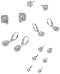 Anne Klein Gold-Tone Crystal Teardrop Chandelier Earrings
