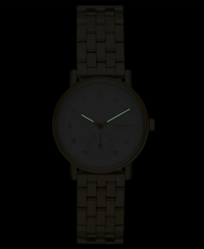 Skagen Women's Kuppel Lille Quartz Three Hand Gold-Tone Stainless Steel Watch, 32mm