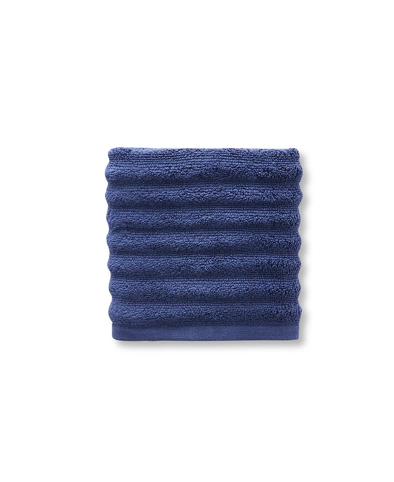 Blue Loom Mason 100% Cotton Low Twist 2 Piece Washcloth Set, 13" x