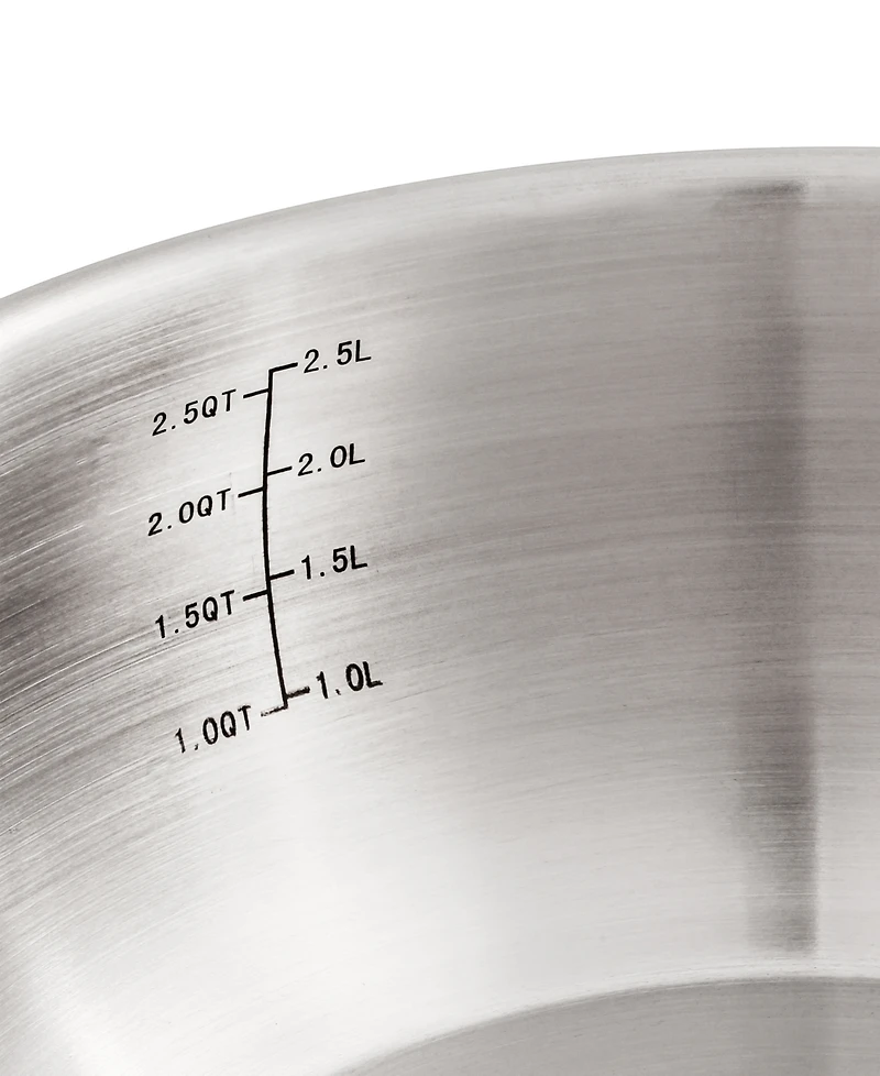 BergHOFF Belly Shape 18/10 Stainless Steel 8" Sauce Pan with Ss Lid, 3.2qt.