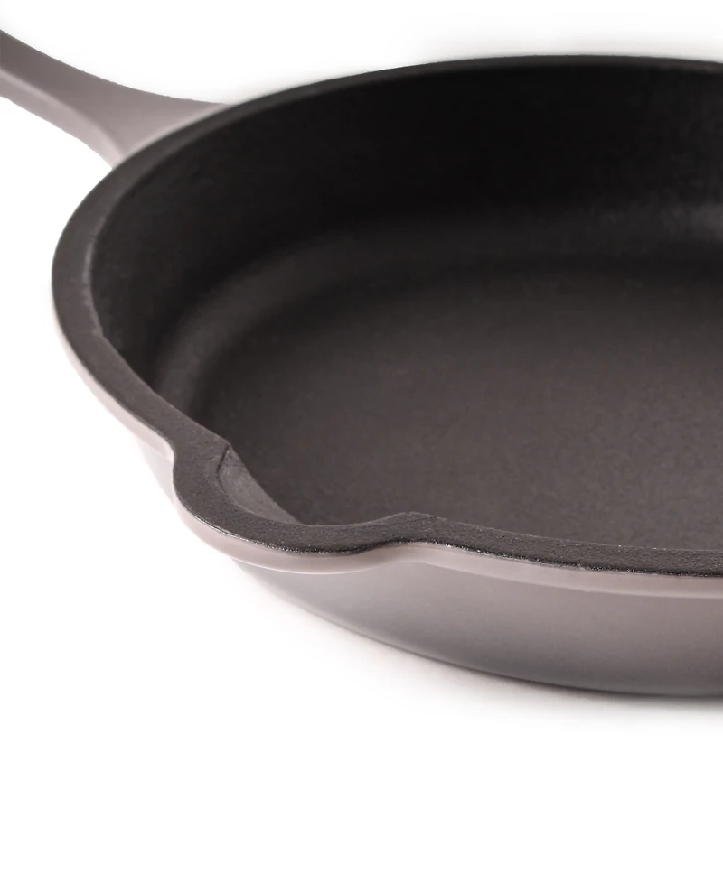 BergHOFF Neo 4pc Cast Iron Cookware Set, Grill Pan, Fry Pan & Oval Dutch Oven