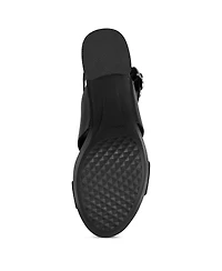 Aerosoles Women's Camera Leather Platform Heel Sandal