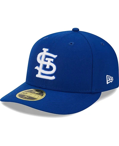Men's New Era Royal St. Louis Cardinals White Logo Low Profile 59FIFTY Fitted Hat