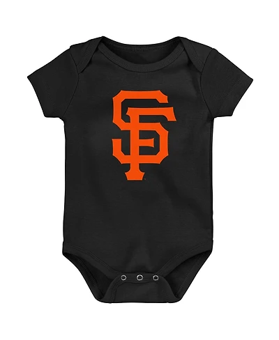 Newborn and Infant Boys and Girls Black San Francisco Giants Primary Team Logo Bodysuit