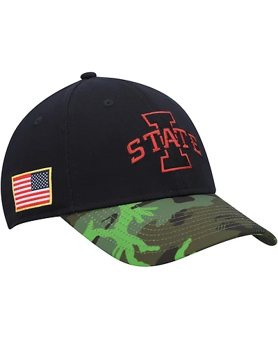 Men's Nike Black, Camo Iowa State Cyclones Veterans Day 2Tone Legacy91 Adjustable Hat