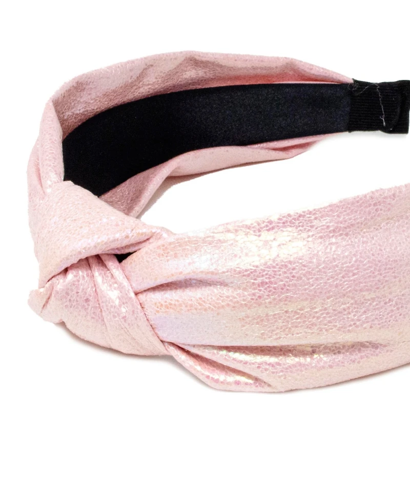 Tiny Treats Girls Pearl Shiny Knotted Headband