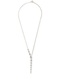 Wrapped in Love Diamond Asymmetric Lariat Necklace (1 ct. t.w.) in 14k Gold or 14k White Gold, 15" + 2" extender, Created for Macy's