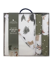 Living Textiles Baby Boys or Girls Bath Gift Set, 5 Piece
