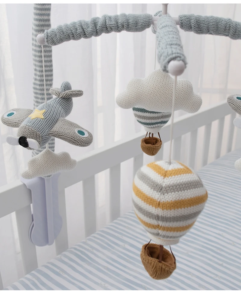 Living Textiles Baby Boys Airplanes Musical Mobile