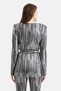 Women's Shoulder Pad Blazer