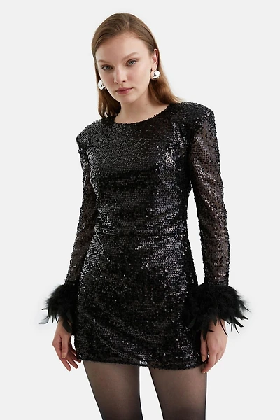 Nocturne Women's Sequined Mini Dress