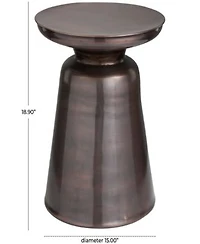 Rosemary Lane Metal Bell Shaped Base Accent Table Collection