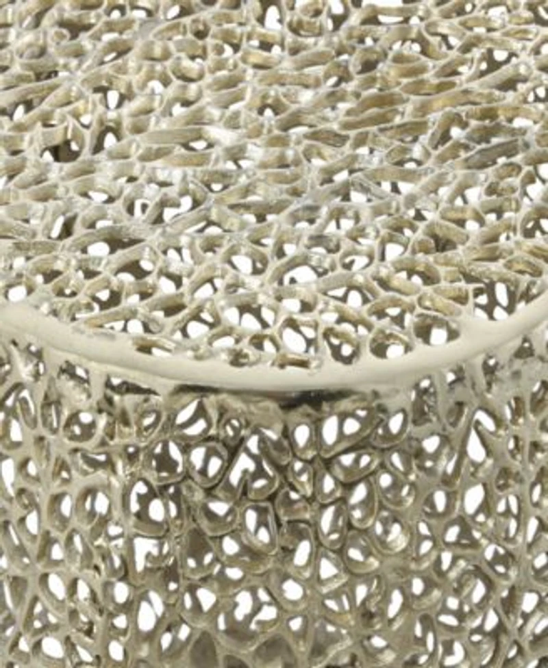 Rosemary Lane Aluminum Coral Accent Table Collection