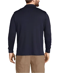 Lands' End Big & Tall Long Sleeve Supima Interlock Polo Shirt