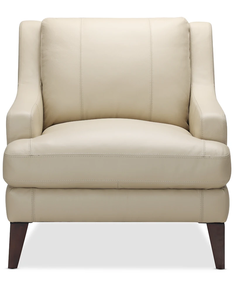 Collyn 34" Modern Leather Chair, Created for Macy's