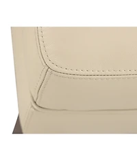 Collyn 31" Modern Leather Ottoman, Created for Macy's