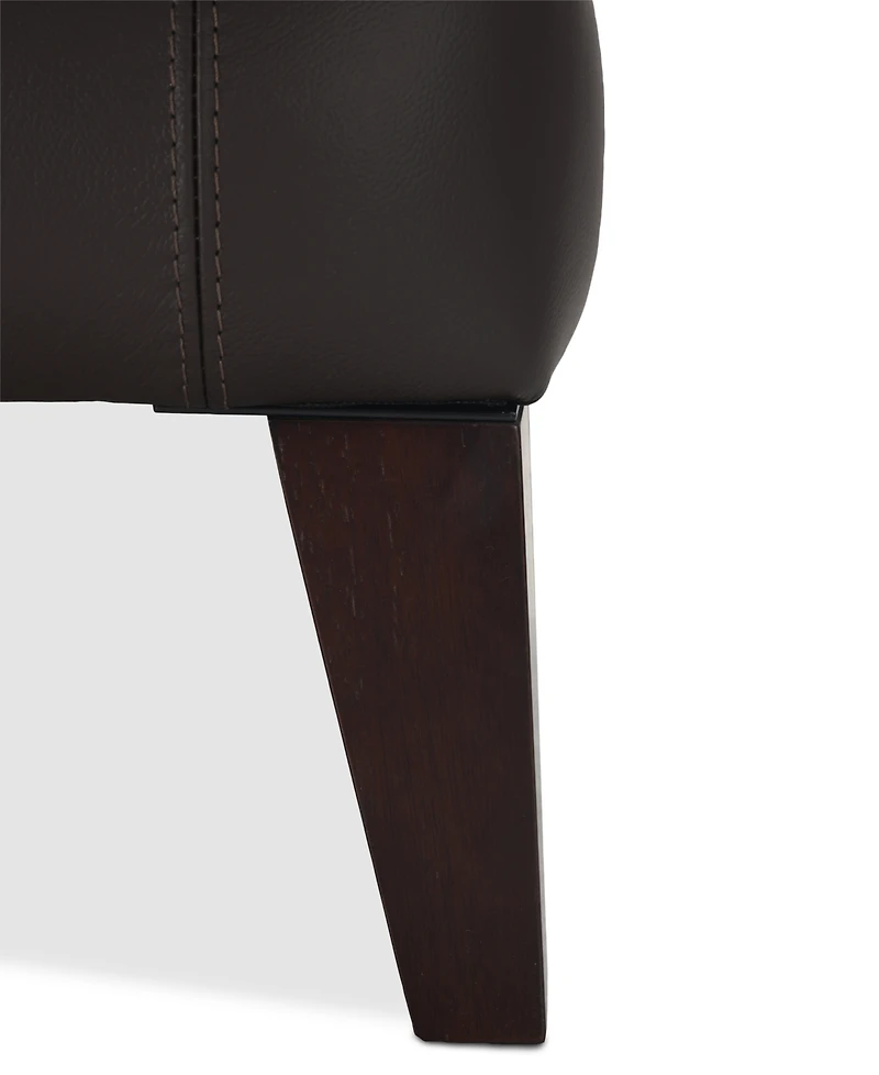 Closeout! Collyn 34" Modern Leather Chair, Created for Macy's