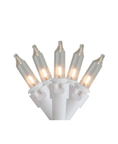 50 Clear Mini Christmas Light Set with 10' Wire