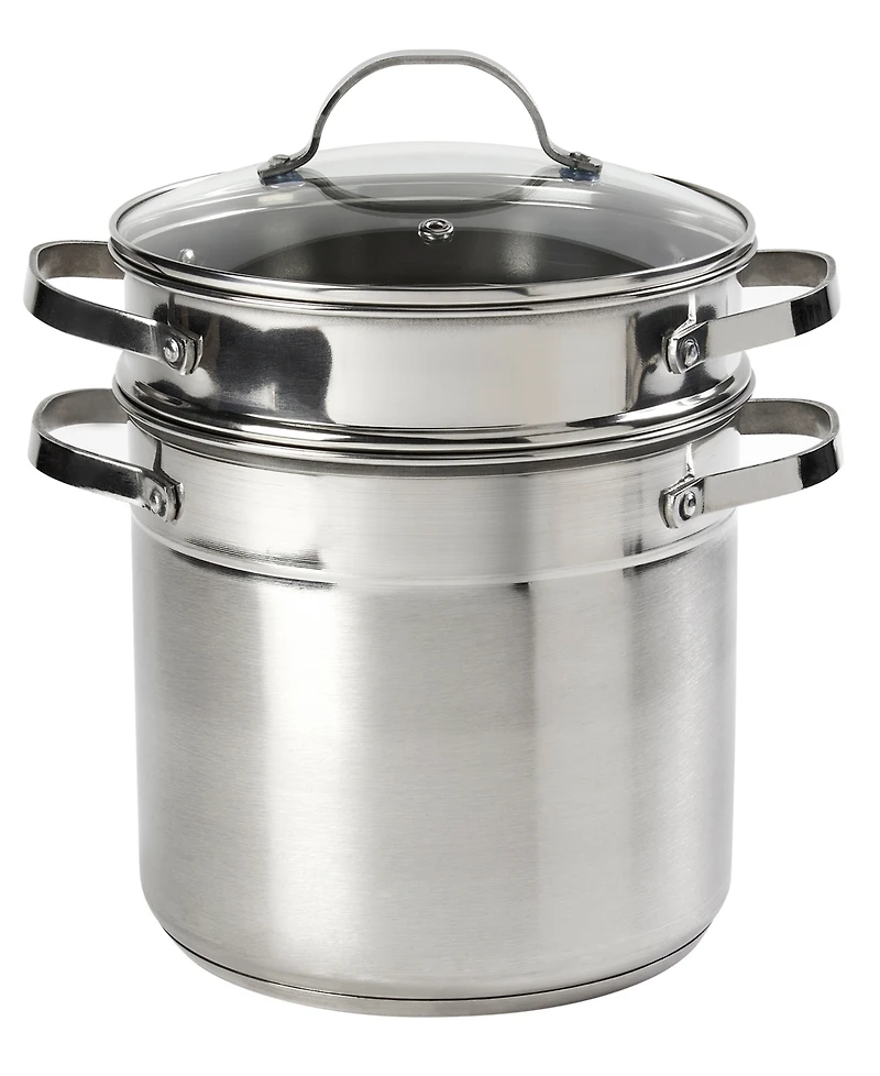 Denmark Stainless Steel 3 Piece 6 Quart Multi-Cooker Set