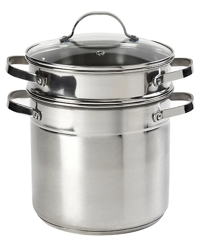 Denmark Stainless Steel 3 Piece 6 Quart Multi-Cooker Set