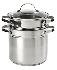 Denmark Stainless Steel 3 Piece 6 Quart Multi-Cooker Set