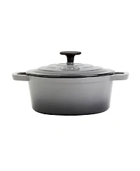 Smith and Clark Cast Iron 3 Quart Round Enamel Dutch Oven