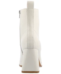 Journee Collection Women's Kalindi Block Heel Combat Booties