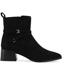 Journee Collection Women's Estelle Stacked Block Heel Booties