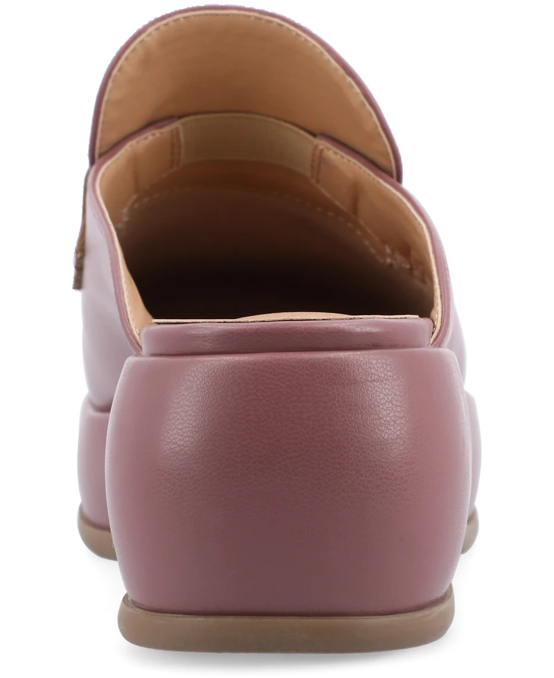 Journee Collection Women's Antonina Platform Mule Loafers