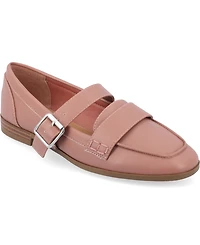 Journee Collection Women's Caspian Buckle Loafers
