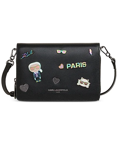 Karl Lagerfeld Paris Lourdes Crossbody with Cate Pins