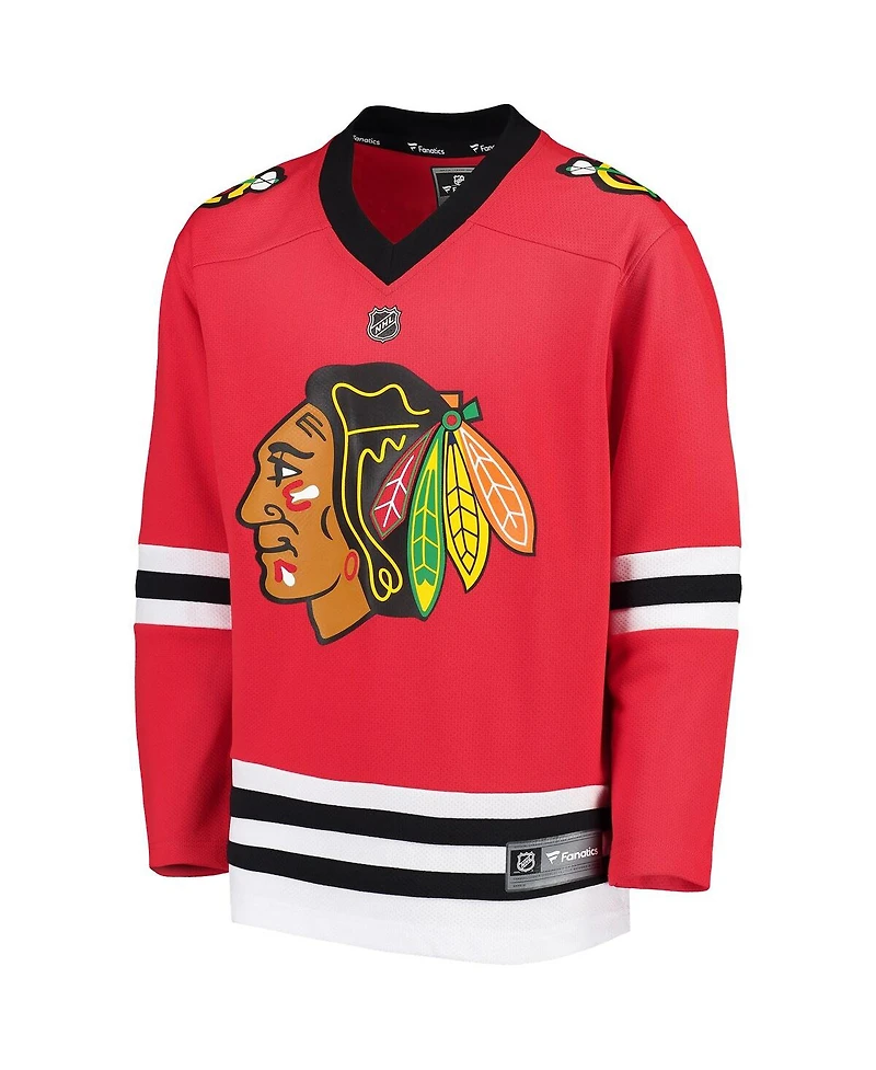 Big Boys Fanatics Red Chicago Blackhawks Home Replica Blank Jersey