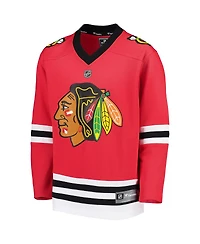 Big Boys Fanatics Red Chicago Blackhawks Home Replica Blank Jersey
