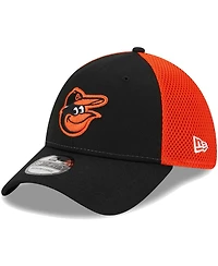 Men's New Era Black Baltimore Orioles Team Neo 39THIRTY Flex Hat