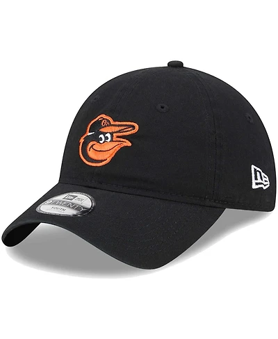Little Boys and Girls New Era Black Baltimore Orioles Team 9TWENTY Adjustable Hat