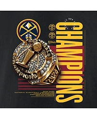 Men's Fanatics Black Denver Nuggets 2023 Nba Finals Champions Slam Bling Ring T-shirt