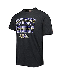 Men's Homage Charcoal Baltimore Ravens Victory Monday Tri-Blend T-shirt