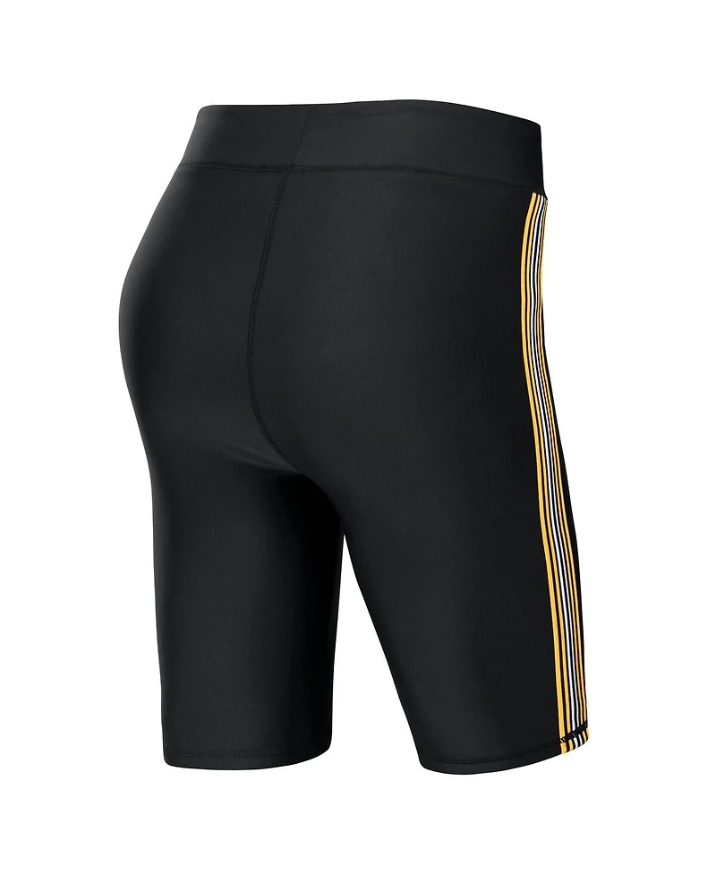 Women's Wear by Erin Andrews Black Los Angeles Rams Biker Shorts