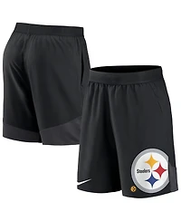 Men's Nike Black Pittsburgh Steelers Stretch Performance Shorts