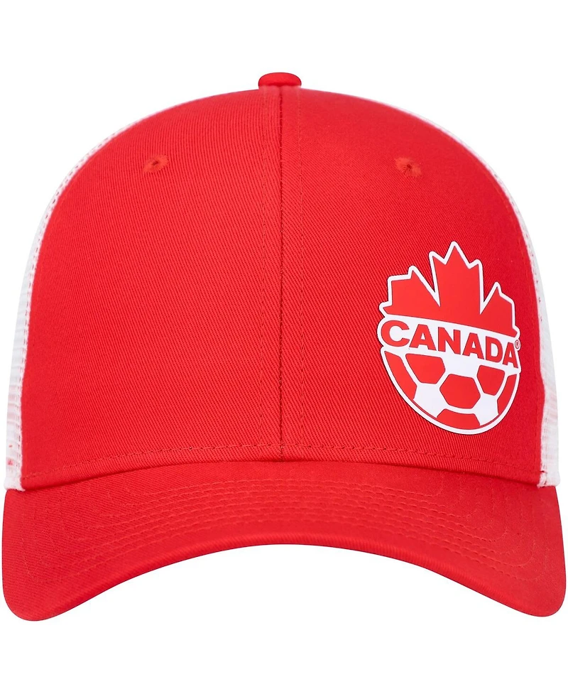 Men's Nike Red Canada Soccer Classic99 Trucker Snapback Hat