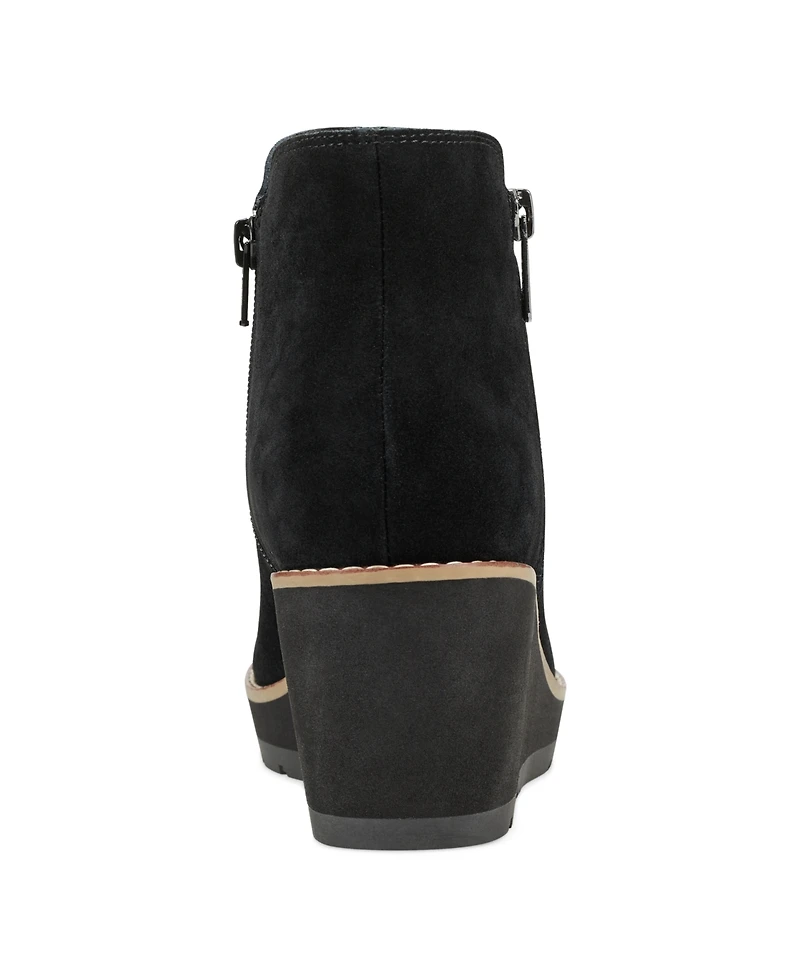 Easy Spirit Women's Jayda Round Toe Casual Wedge Booties