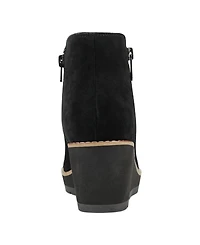 Easy Spirit Women's Jayda Round Toe Casual Wedge Booties