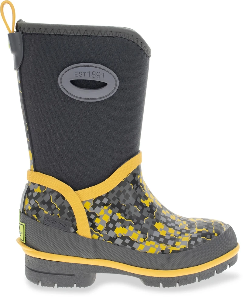 Western Chief Little Boys Power Pixel Insulated Neoprene Rain Boot